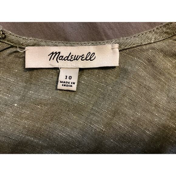 Madewell Linen Button-Waist Wide-Leg Jumpsuit - Picture 5 of 8